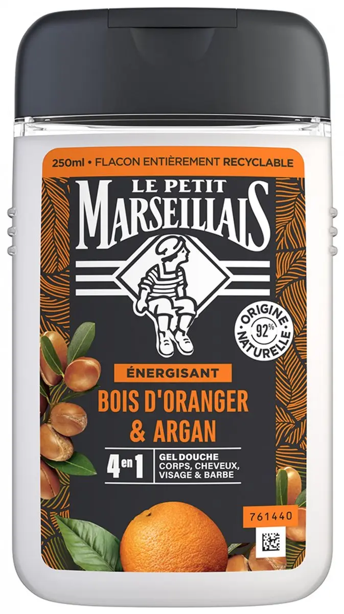 Le Petit Marseillais Energizing Douchegel Sinaasappelhout & Argan 250ml