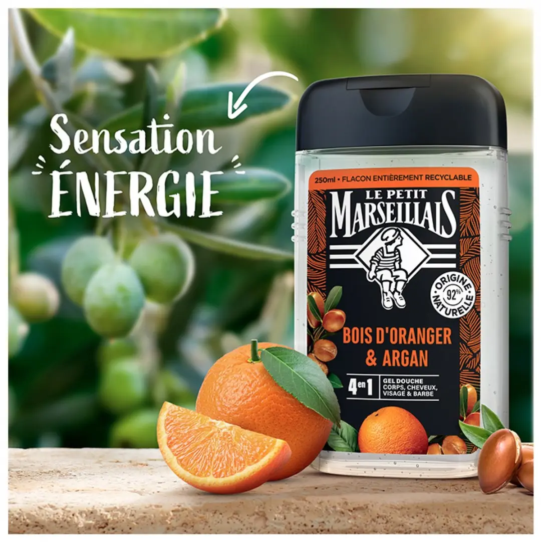 Le Petit Marseillais Energizing Douchegel Sinaasappelhout & Argan 250ml