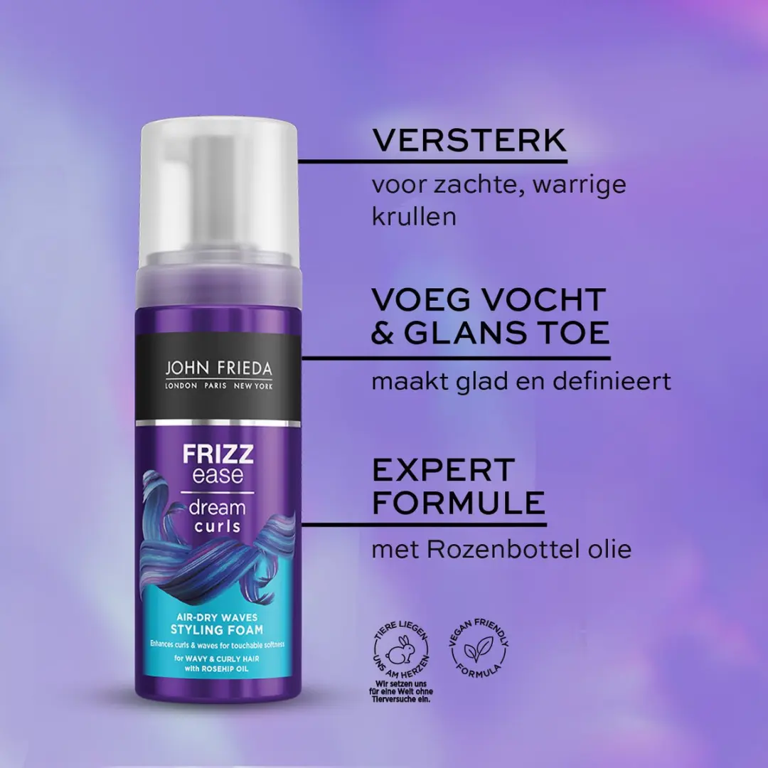 John Frieda Frizz Ease Air Dry Waves Mousse 150ml