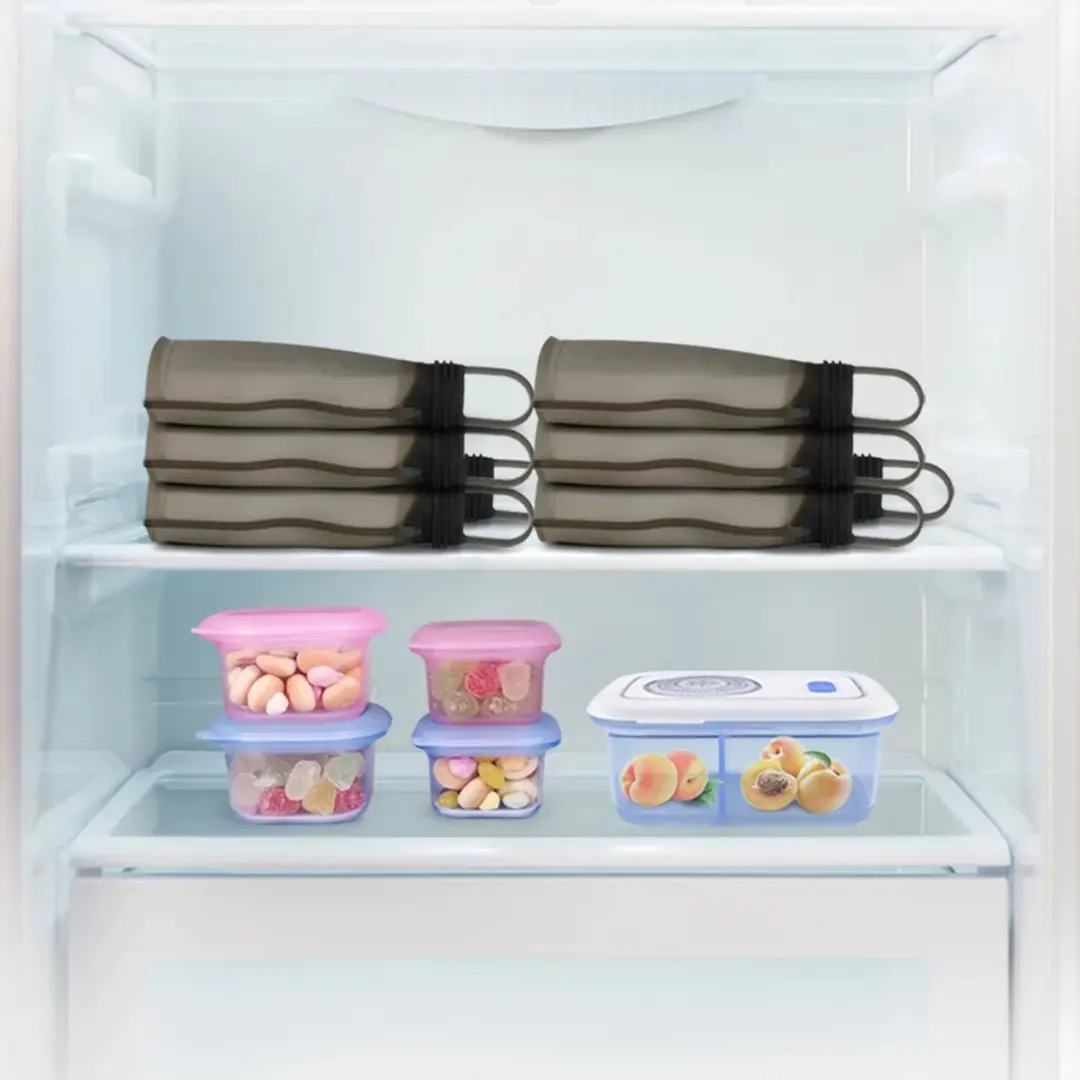 Haakaa Silicone Melkopslagzakken 260ml - 2 Stuks - Grijs