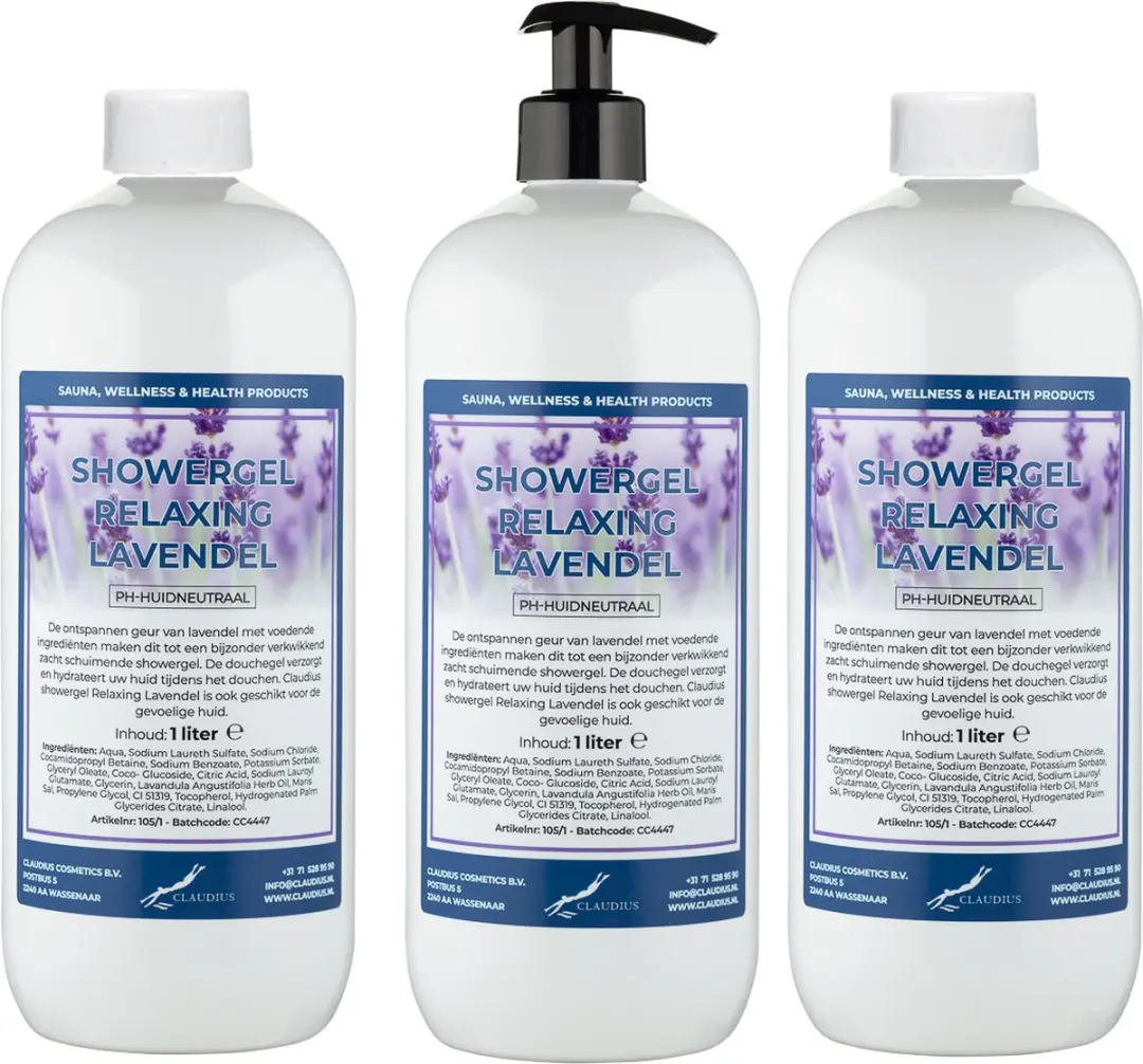 Splashbox Cosmetics Claudius Douchegel Lavendel 1L