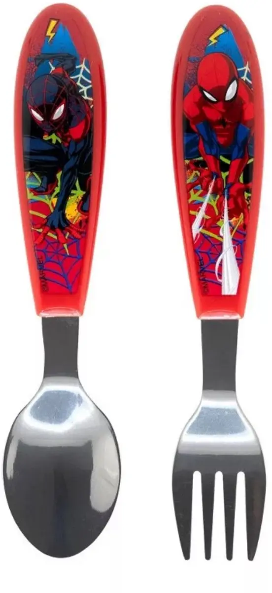 Spider-Man Moving Target Bestekset - 2 Stuks - Meerkleurig