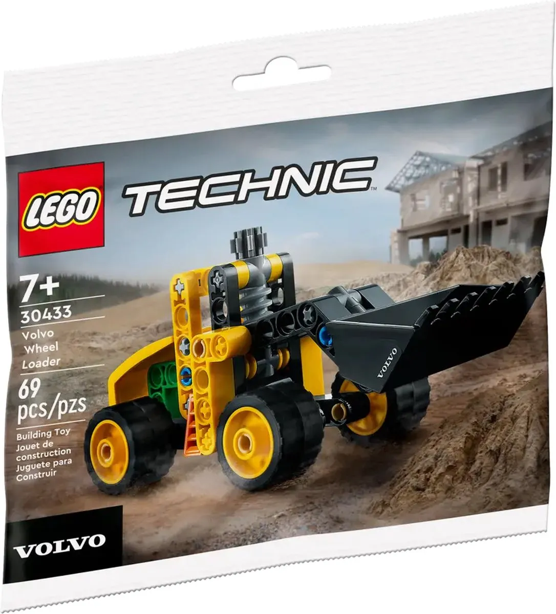 LEGO Technic 30433 Volvo Wiellader - 69 Stukken - Geel