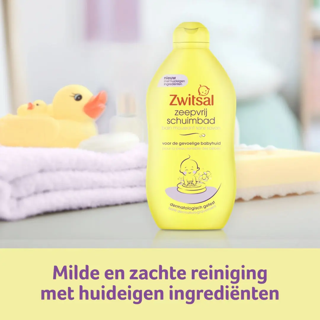 Zwitsal Schuimbad Zeepvrij - 6x400ml