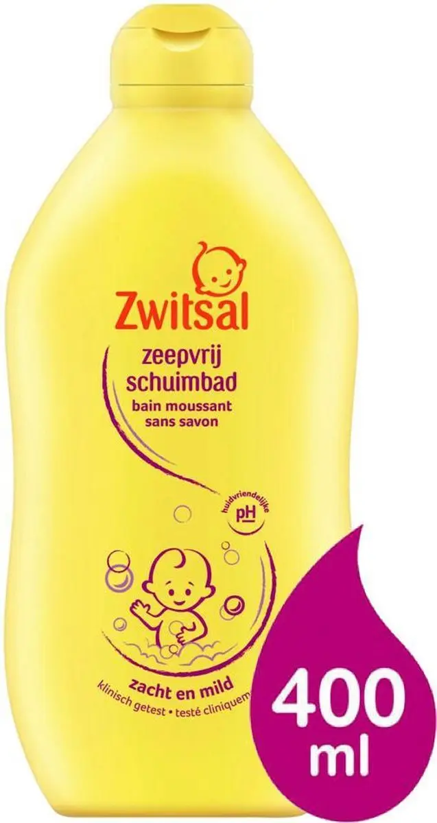 Zwitsal Schuimbad Zeepvrij - 6x400ml