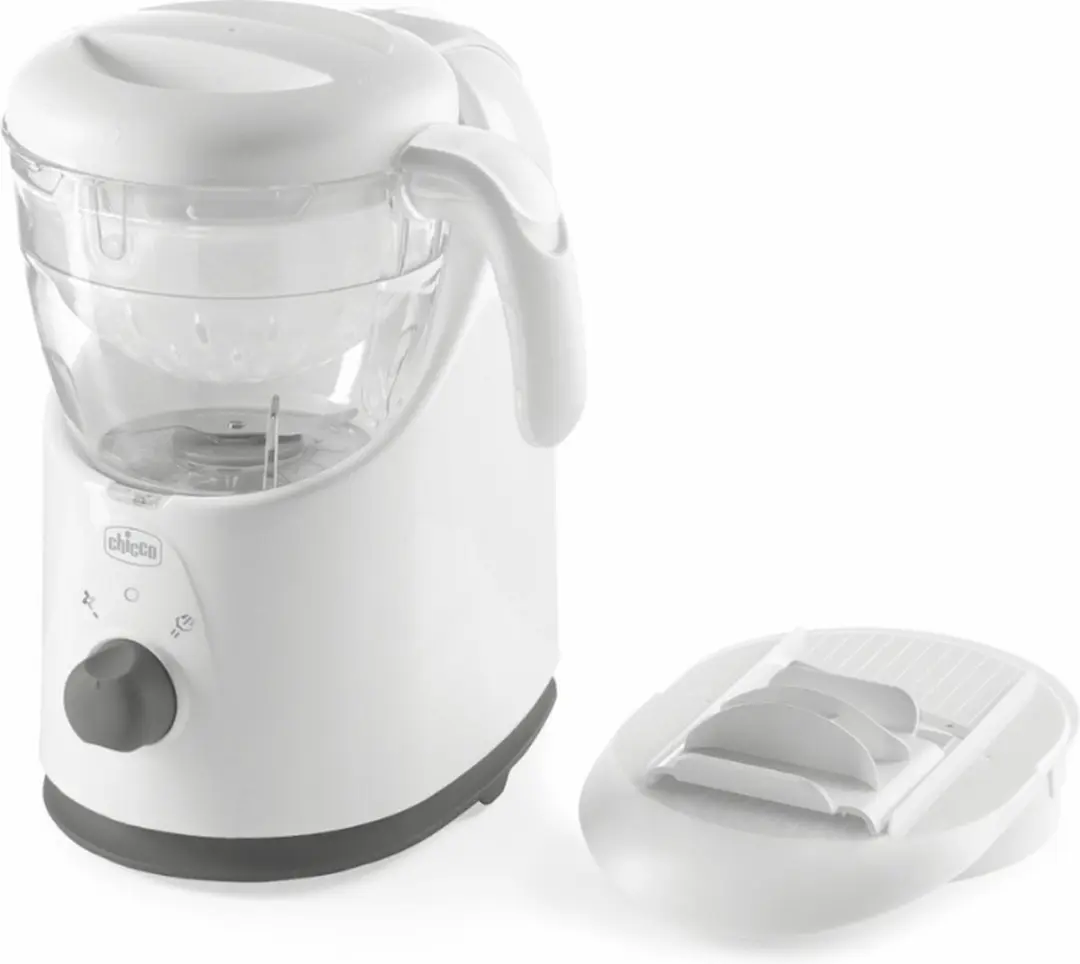 Chicco Easy Meal Keukenrobot - Stoomer Blender 300ml - Groen/Wit