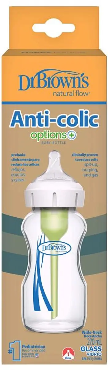 Dr. Brown's Options+ Anti-colic Fles 270ml - Grijs