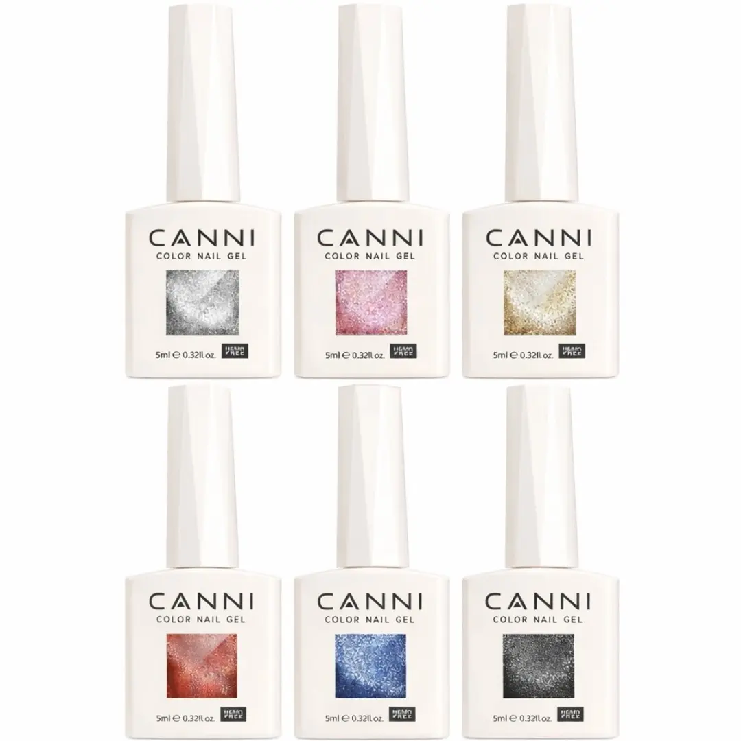 Canni Cat Eye Gellak Set 6x10ml - 8042/8043/8045/8046/8047/8048 - afbeelding 6 van 6