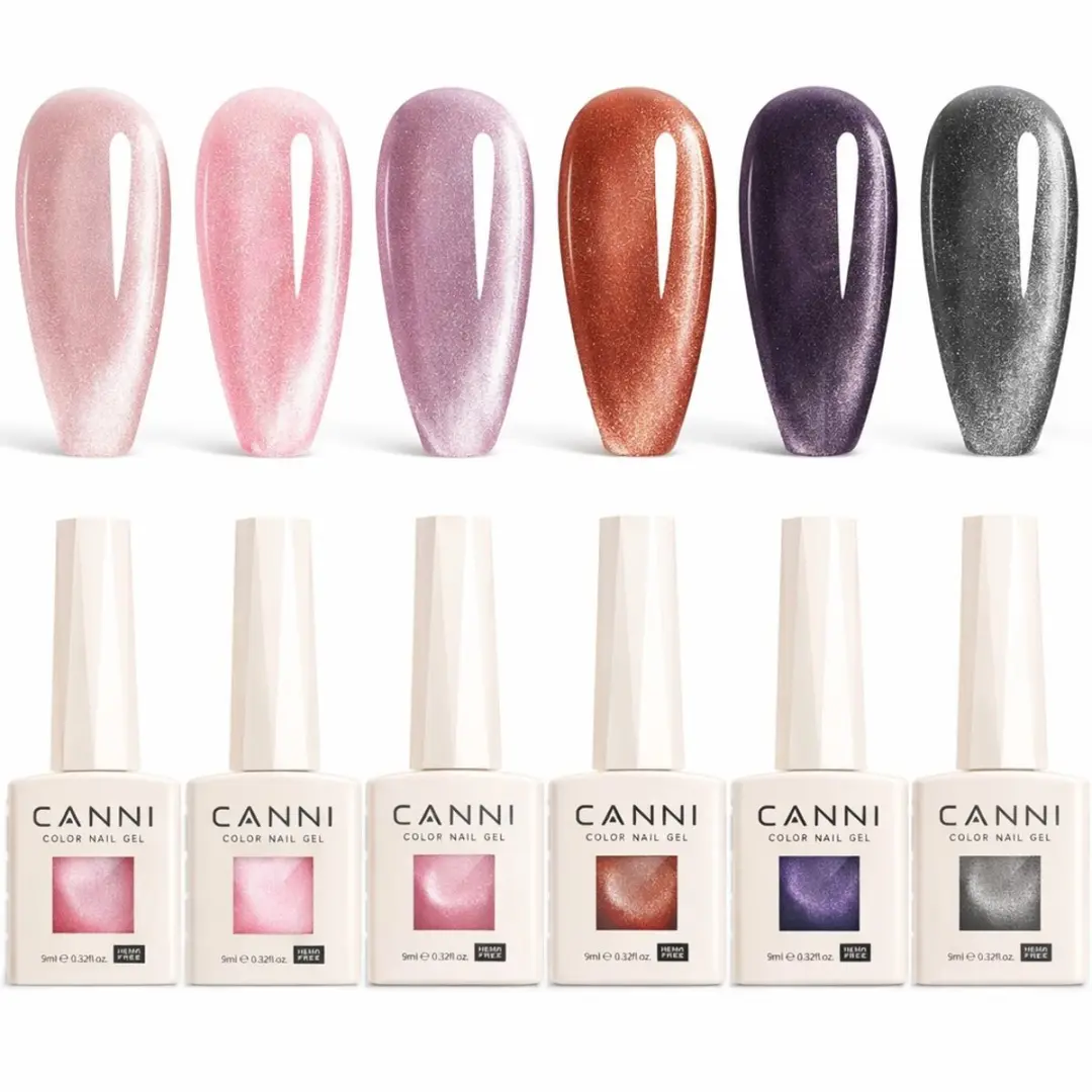 Canni Cat Eye Gellak Set 6x10ml - 8042/8043/8045/8046/8047/8048