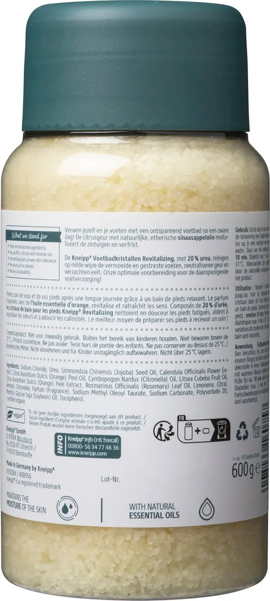 Kneipp Voetbadkristallen Revitalizing 600g - Citrusgeur