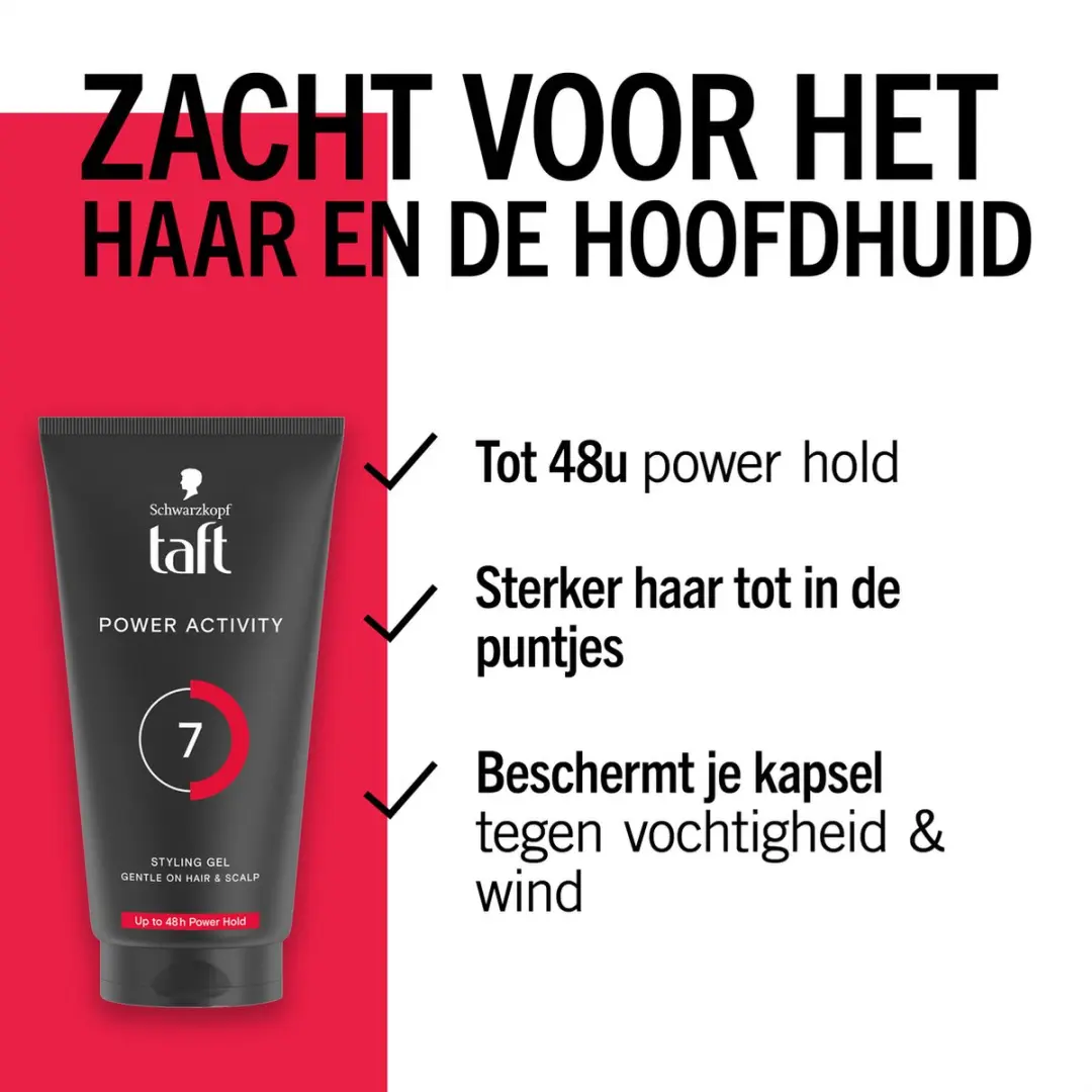Taft Styling Gel Power Active Haargel - 6x150ml