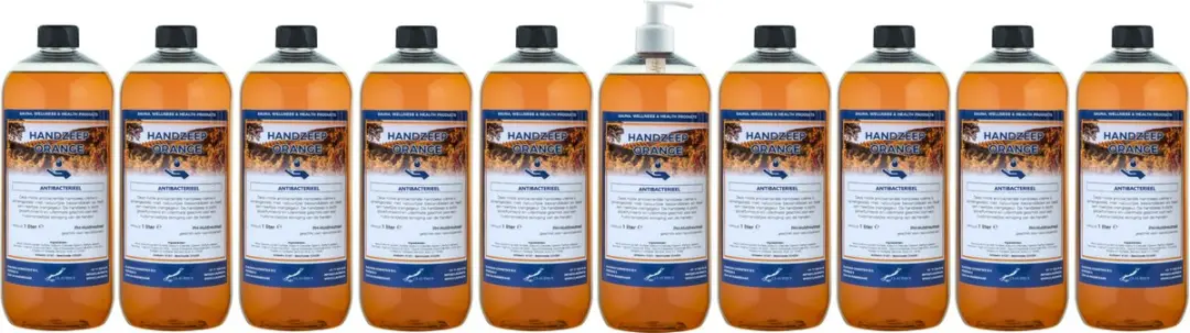 Splashbox Cosmetics Handzeep Orange 1L - 10 Stuks