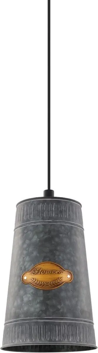 Eglo Honeybourne Hanglamp E27 - Staal Zwart/Goud - afbeelding 6 van 6