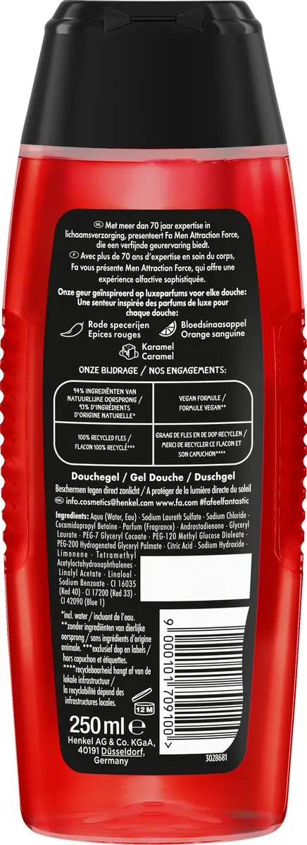 Fa Attraction Force Douchegel 12x250ml