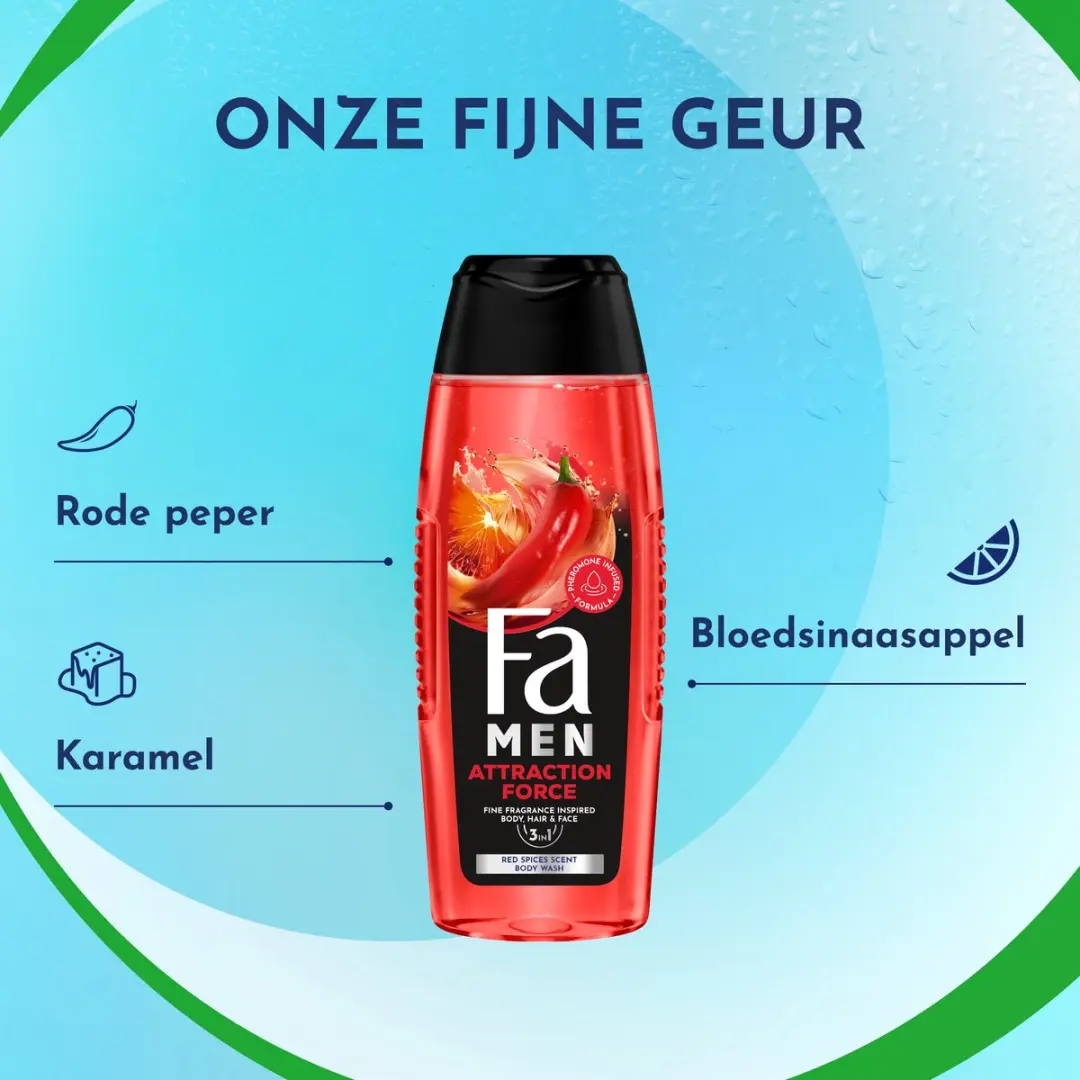 Fa Attraction Force Douchegel 12x250ml
