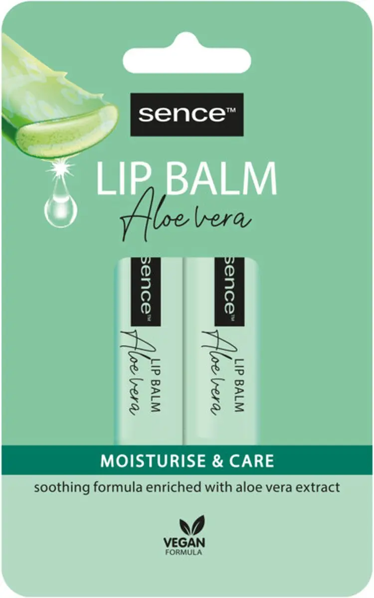 Sence Lippenbalsem Aloë Vera - 20 Stuks (6x2)