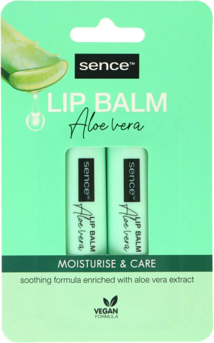 Sence Lippenbalsem Aloë Vera - 20 Stuks (6x2)