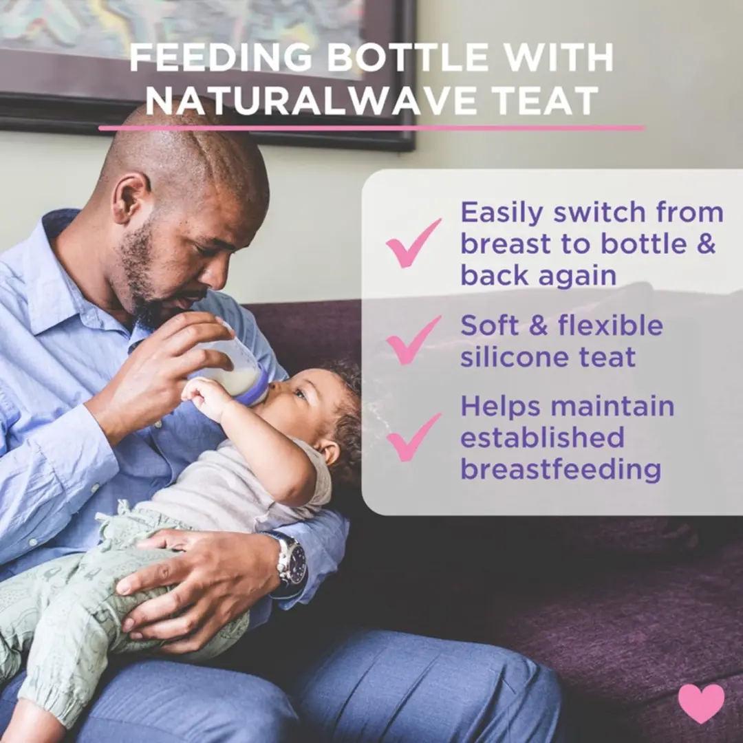 Lansinoh Babyfles met NaturalWave Speen 160ml