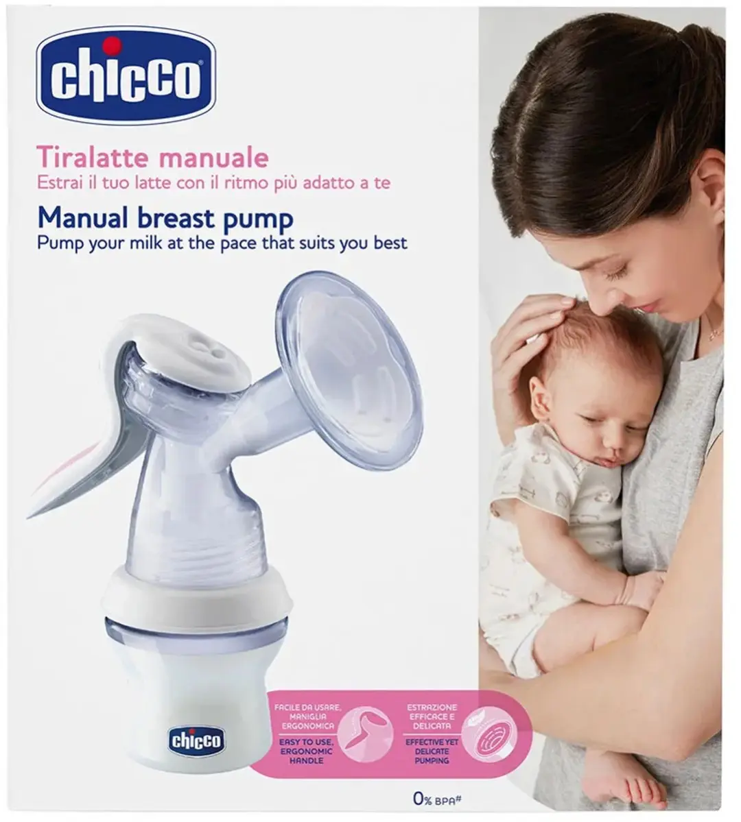 Chicco Manuele Borstkolf 300ml - Siliconen - Wit - afbeelding 2 van 4