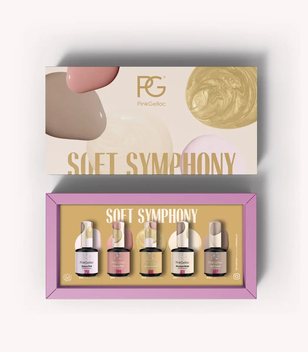 Pink Gellac Soft Symphony Gellakset 75ml - 5 Kleuren