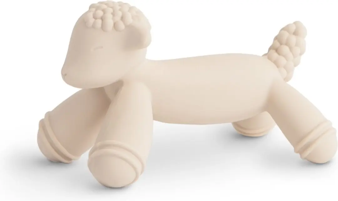 Mushie Silicone Bijtring Lammetje