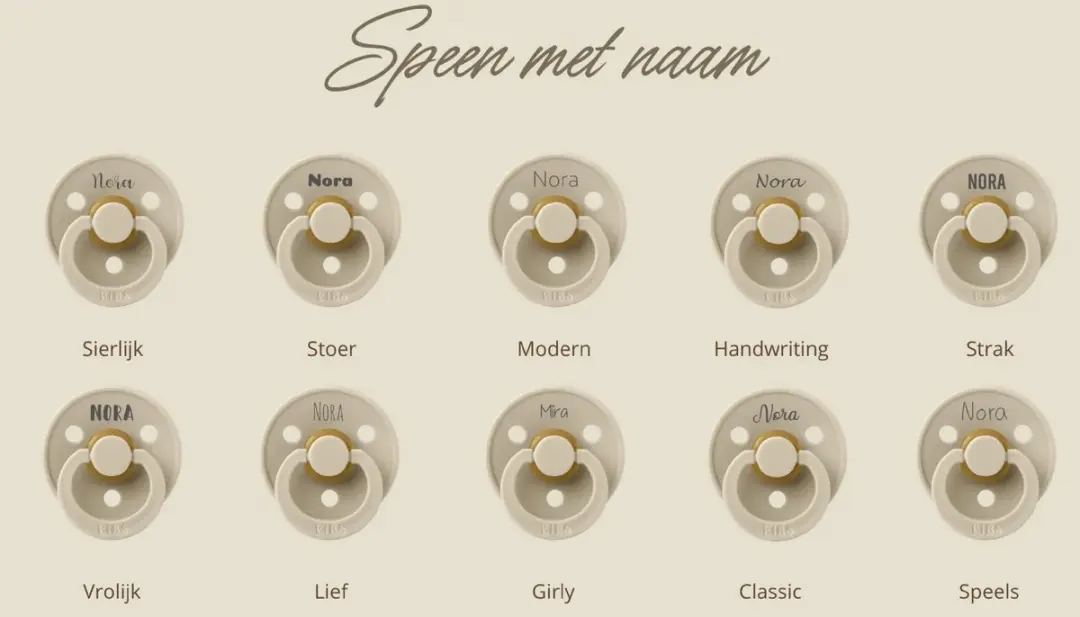 BIBS Boheme T1 Fopspenen 0-6 Mnd - 3 Stuks - Ivory/Vanilla/Blush