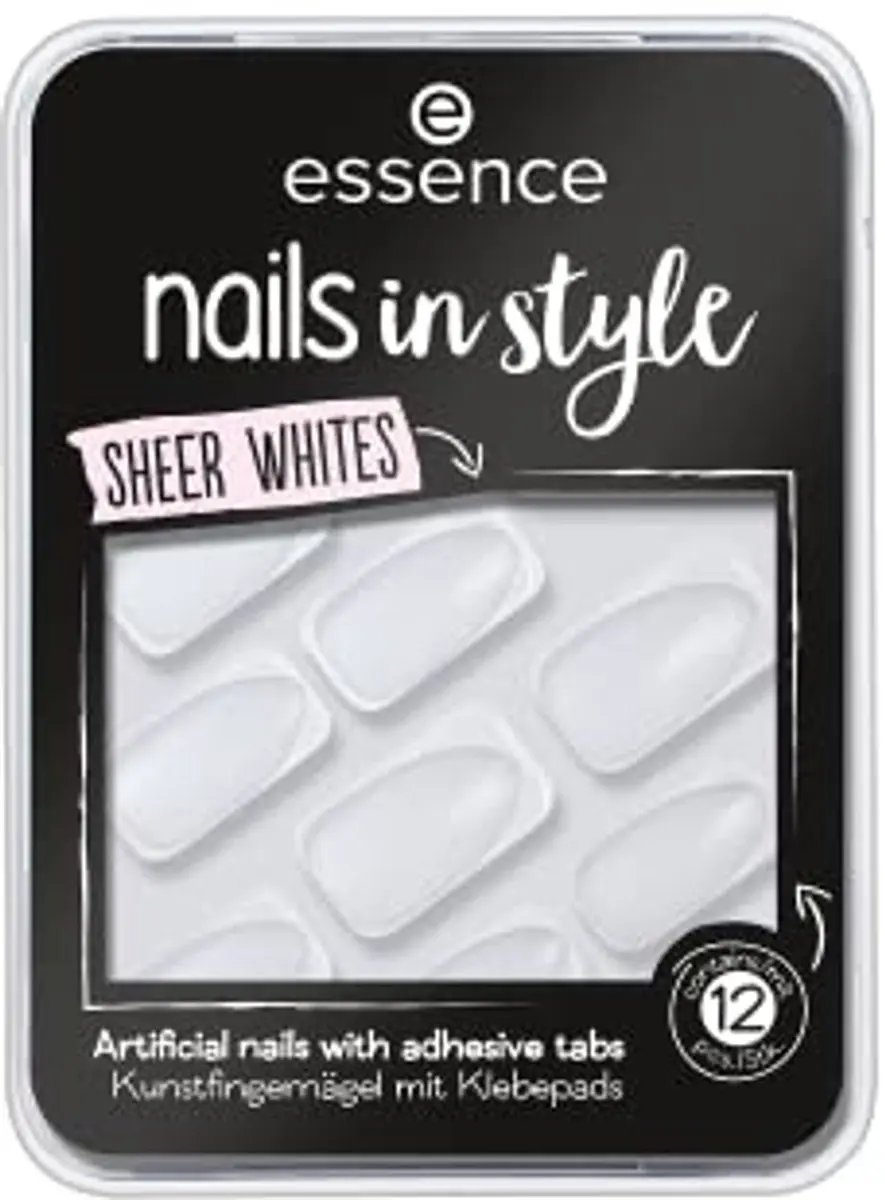 Essence Nails In Style 11-sheer whites Nagels - 12 Stuks
