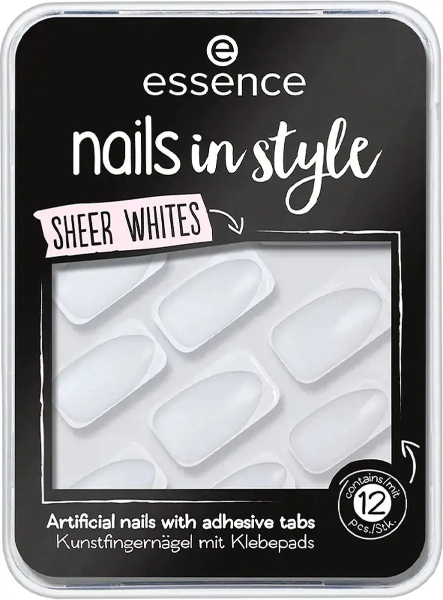 Essence Nails In Style 11-sheer whites Nagels - 12 Stuks