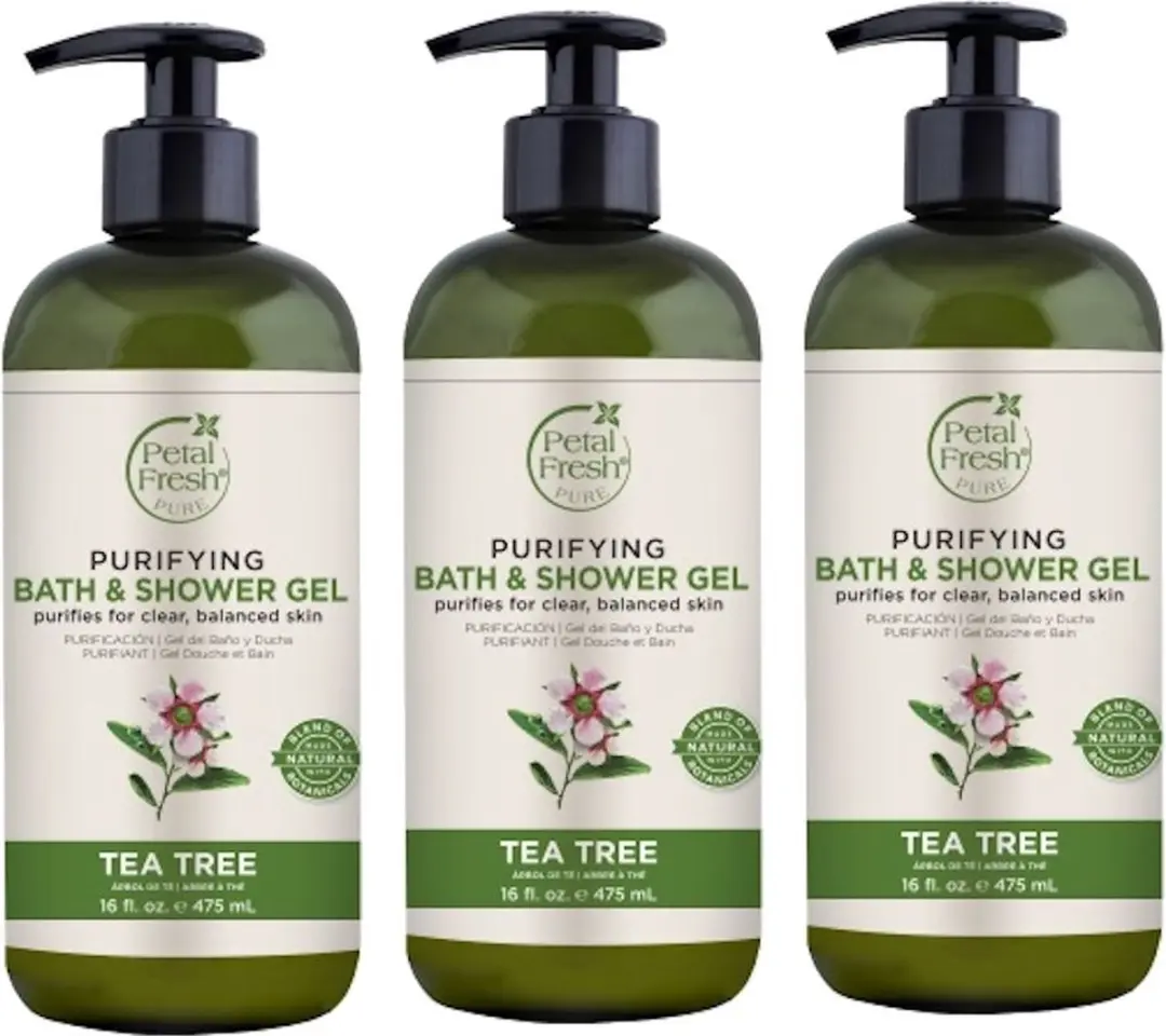 Petal Fresh Tea Tree Douchegel 3x475ml