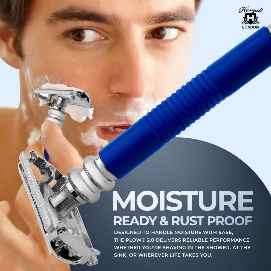 Haryali London Butterfly Safety Razor - Blauw