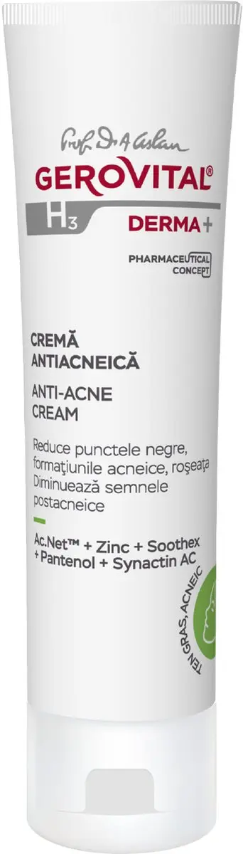 Gerovital H3 Derma Anti-Acnecrème Zink 50ml
