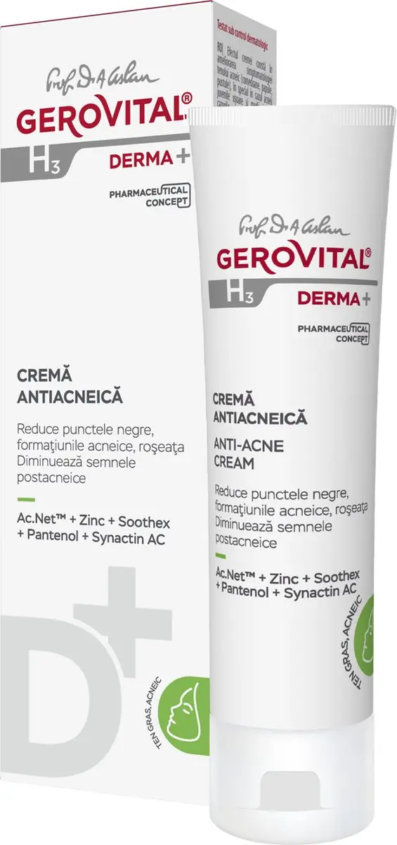Gerovital H3 Derma Anti-Acnecrème Zink 50ml