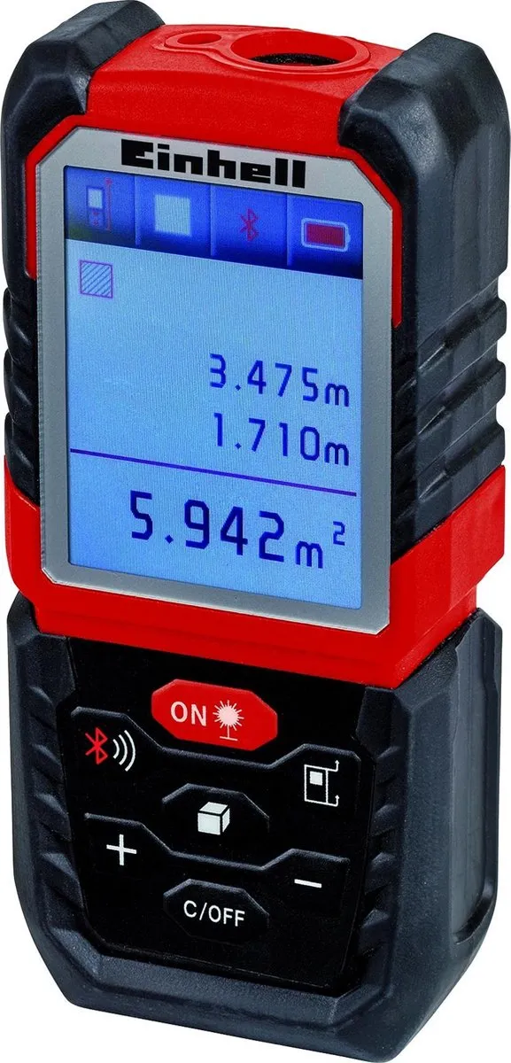 Einhell TE-LD 60 Afstandsmeter - Tot 60m - Pythagorasfunctie