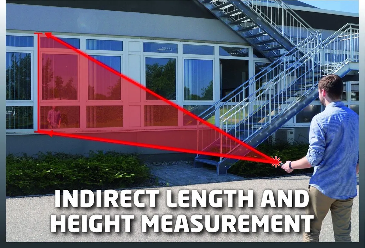 Einhell TE-LD 60 Afstandsmeter - Tot 60m - Pythagorasfunctie