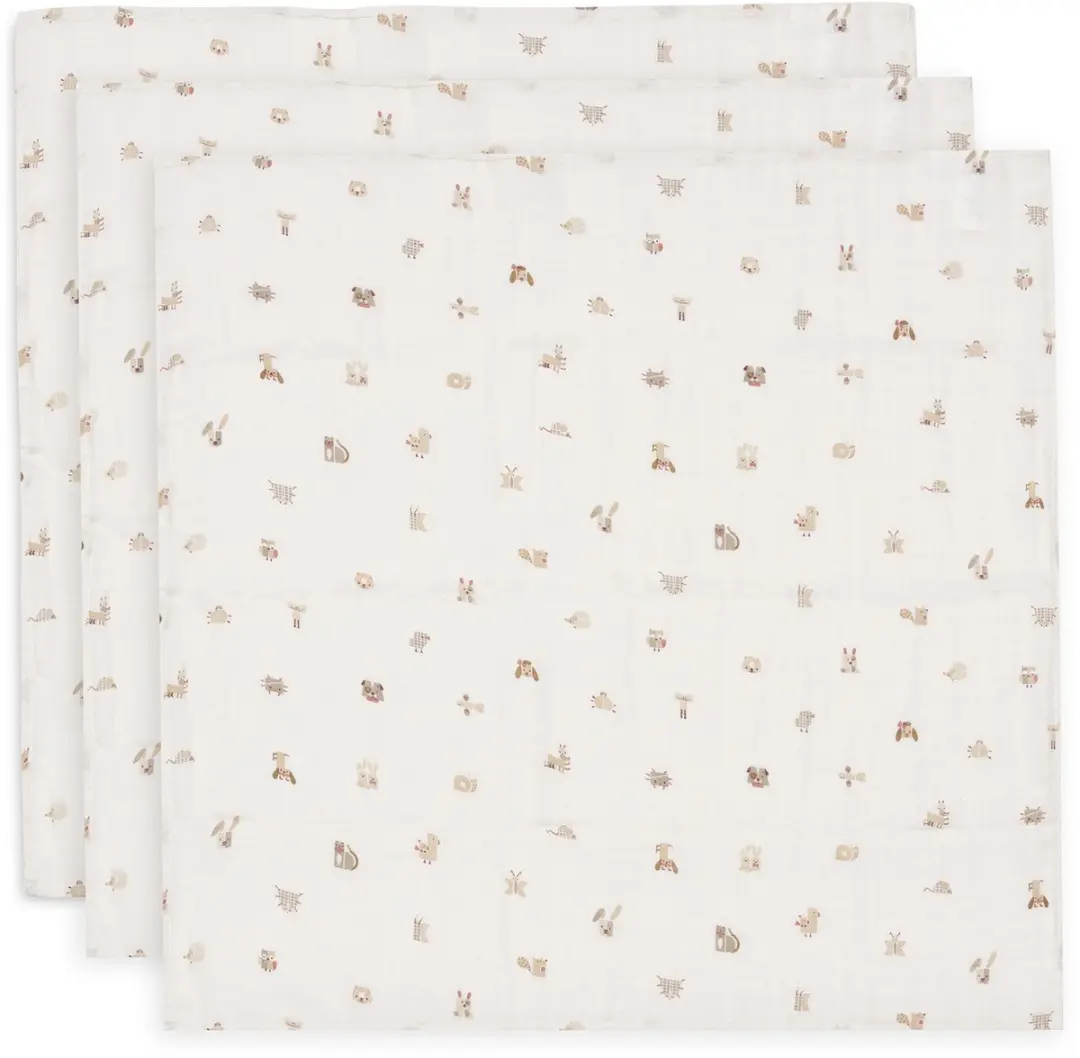 Jollein Hydrofiele Doek Small 70x70cm Animal Friends