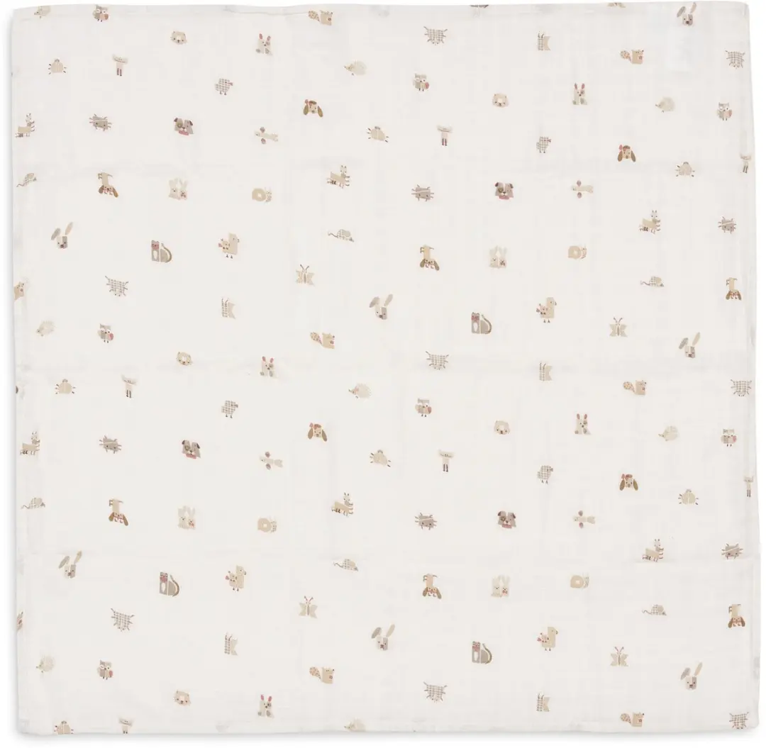 Jollein Hydrofiele Doek Small 70x70cm Animal Friends - 3 Stuks