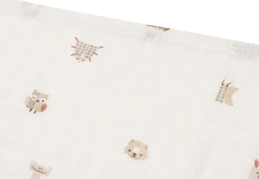 Jollein Hydrofiele Doek Small 70x70cm Animal Friends - 3 Stuks