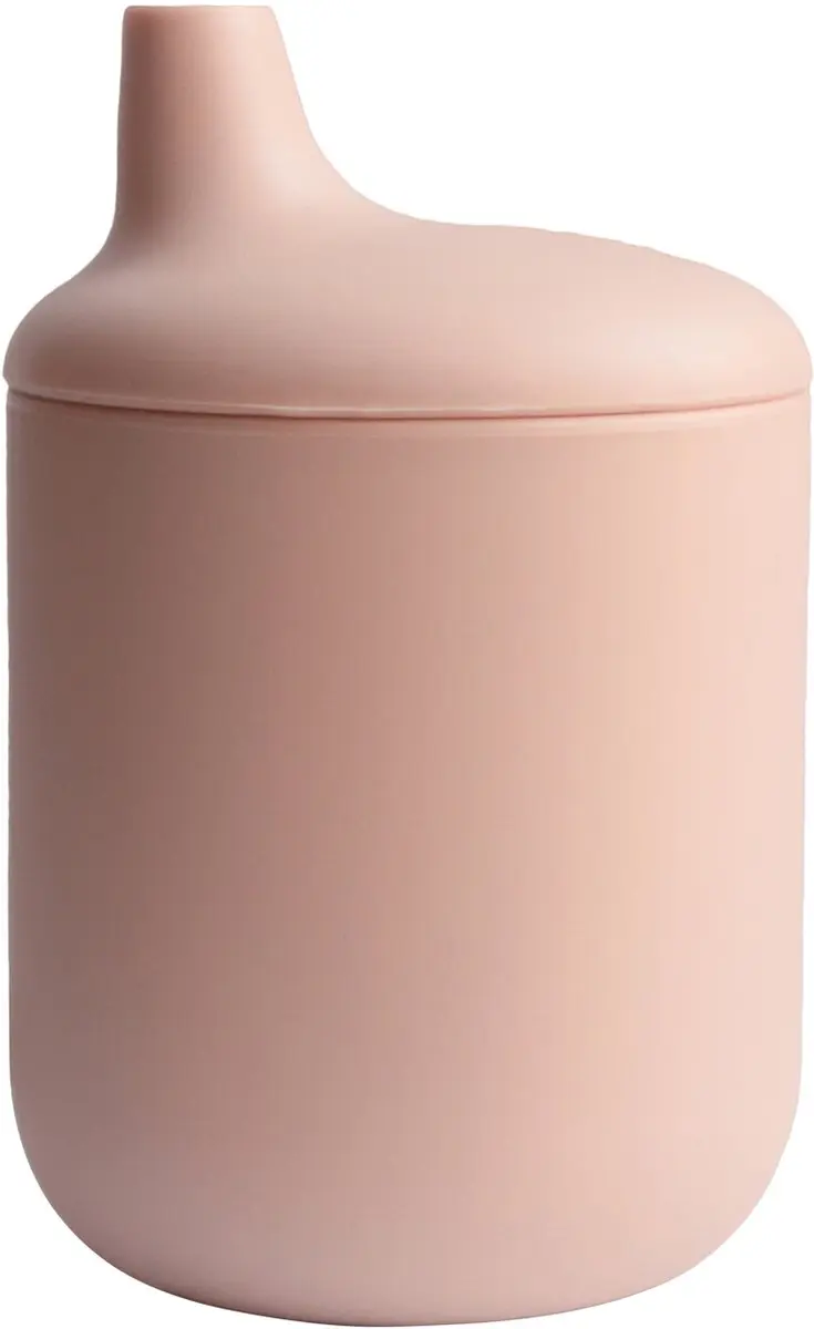 Mushie Siliconen Tuitbeker Blush