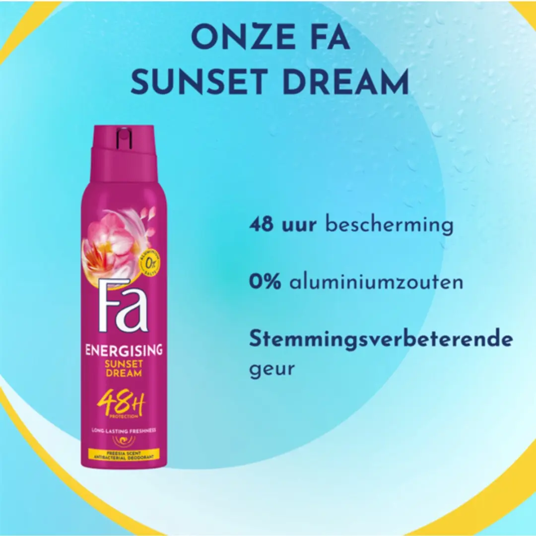 Fa Sunset Dream Deodorant Spray 6x150ml