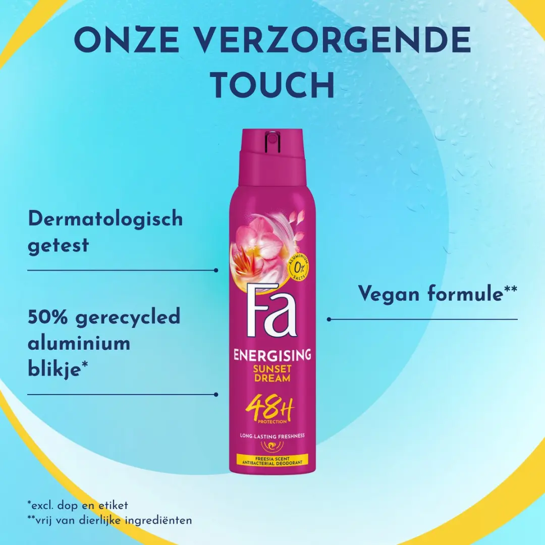 Fa Sunset Dream Deodorant Spray 6x150ml