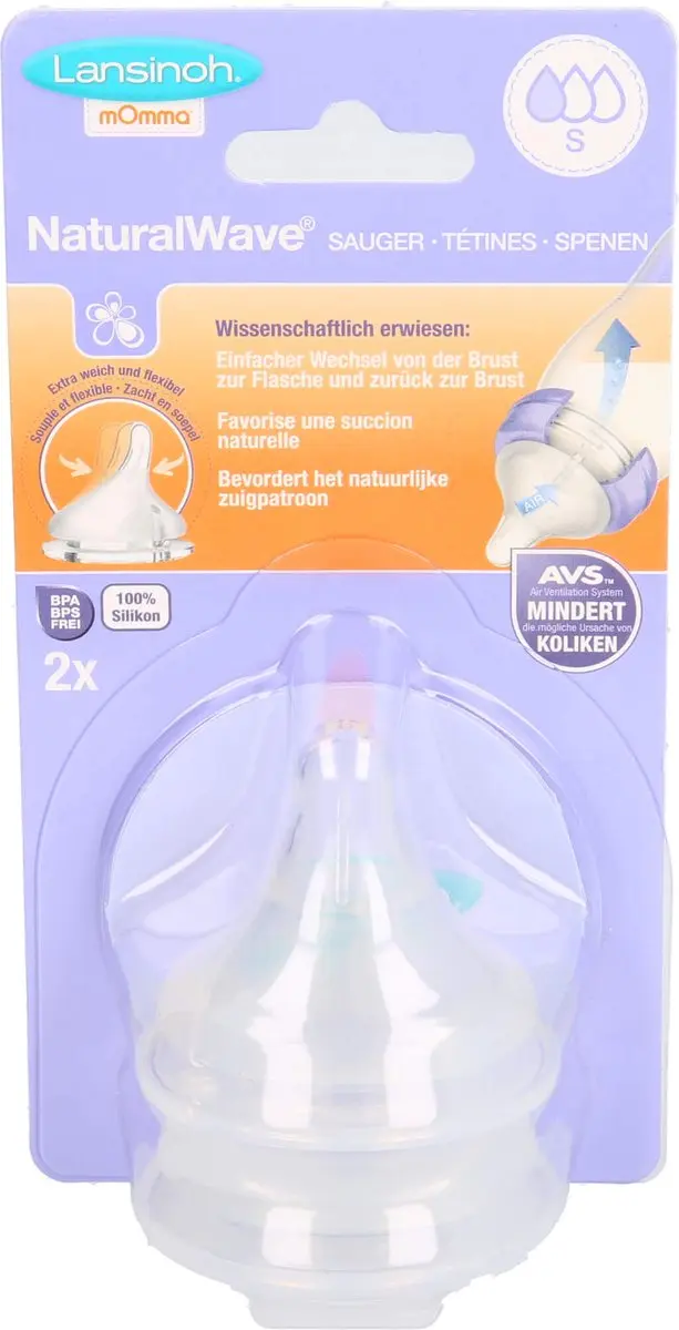 Lansinoh Natural Wave Spenen - Transparant