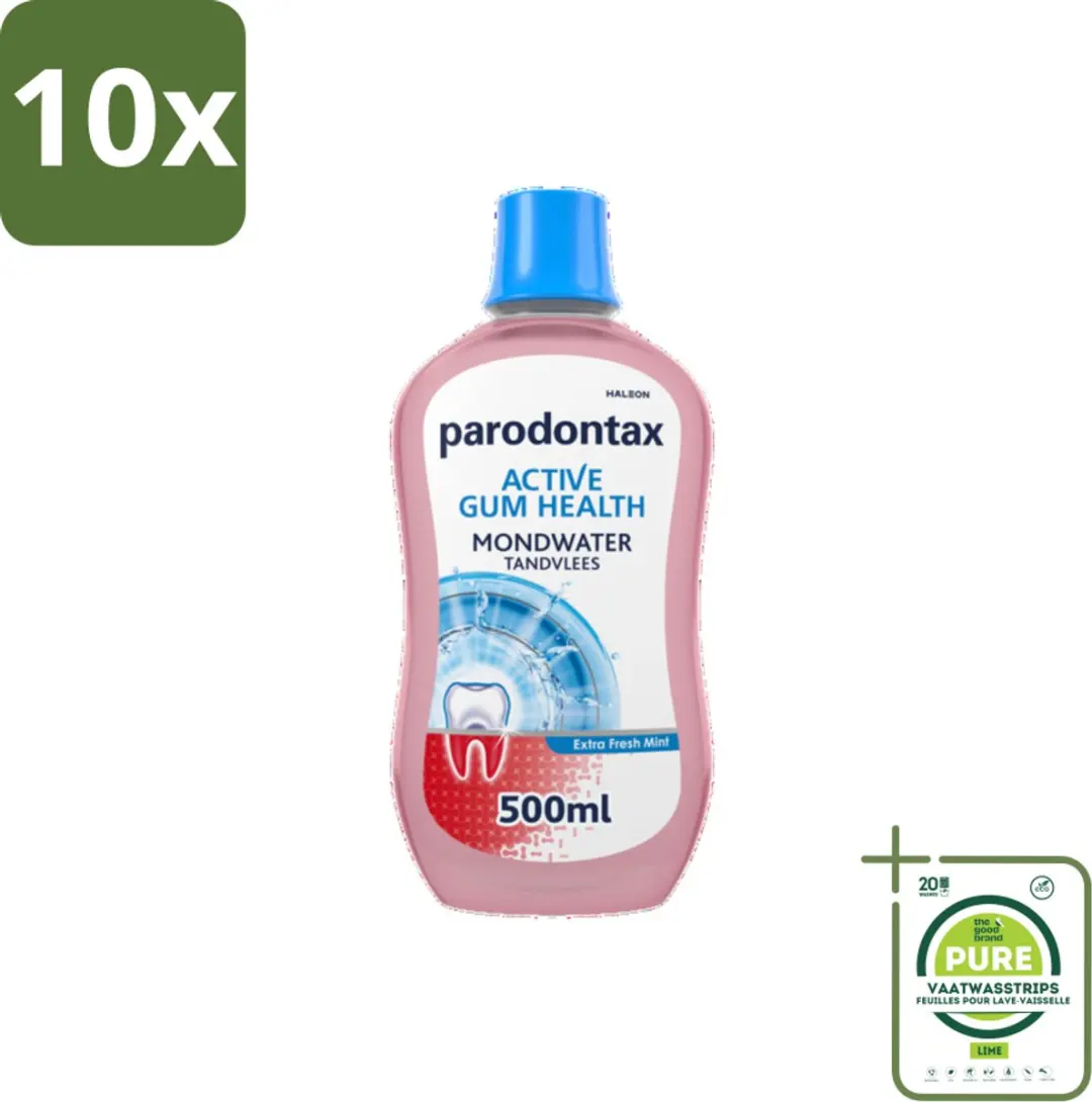 Parodontax Extra Fresh Mint Mondwater - 5000ml (10x500ml)