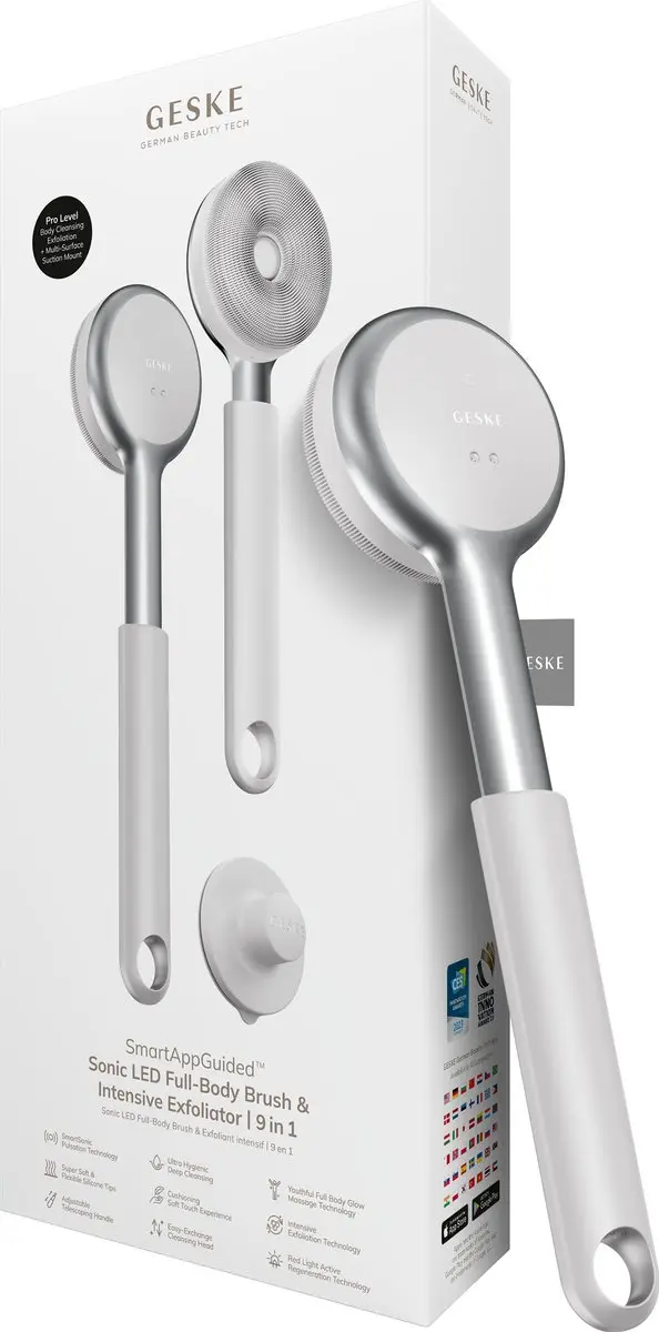 GESKE LED Sonic Full-Body Brush 9-in-1