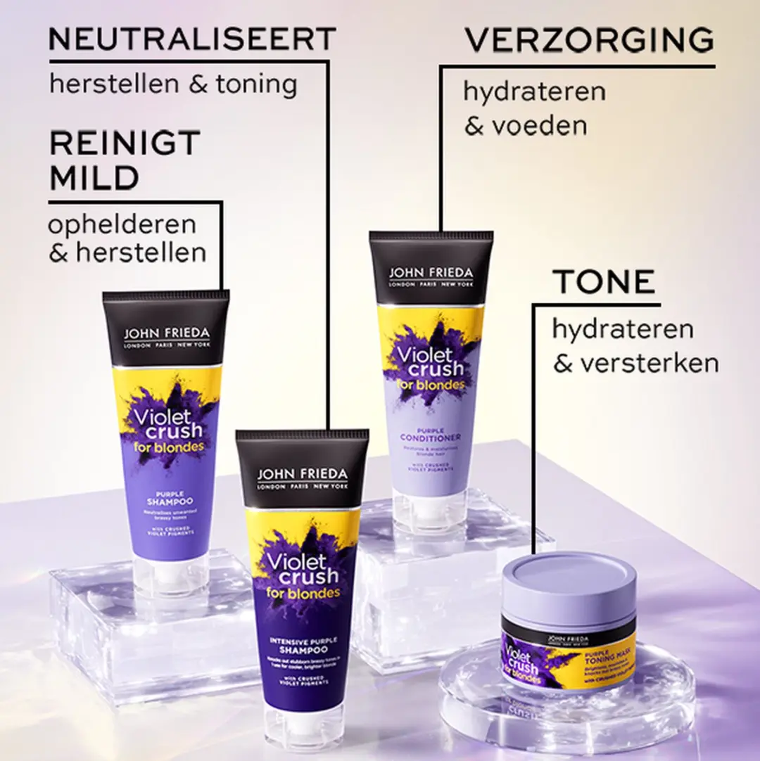 John Frieda Violet Crush Purple Toning Haarmasker 250ml