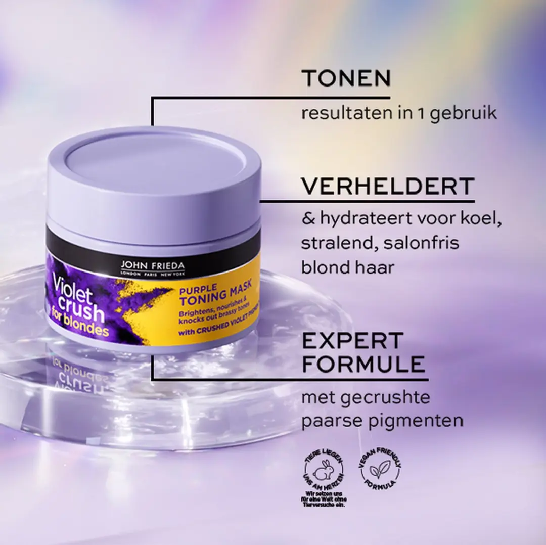 John Frieda Violet Crush Purple Toning Haarmasker 250ml