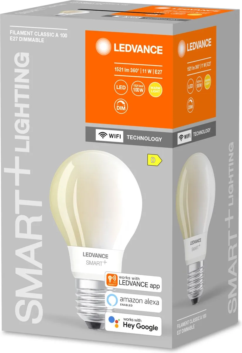 LEDVANCE Klassieke WiFi Lamp 11W E27 Warm Wit - Mat - afbeelding 6 van 6