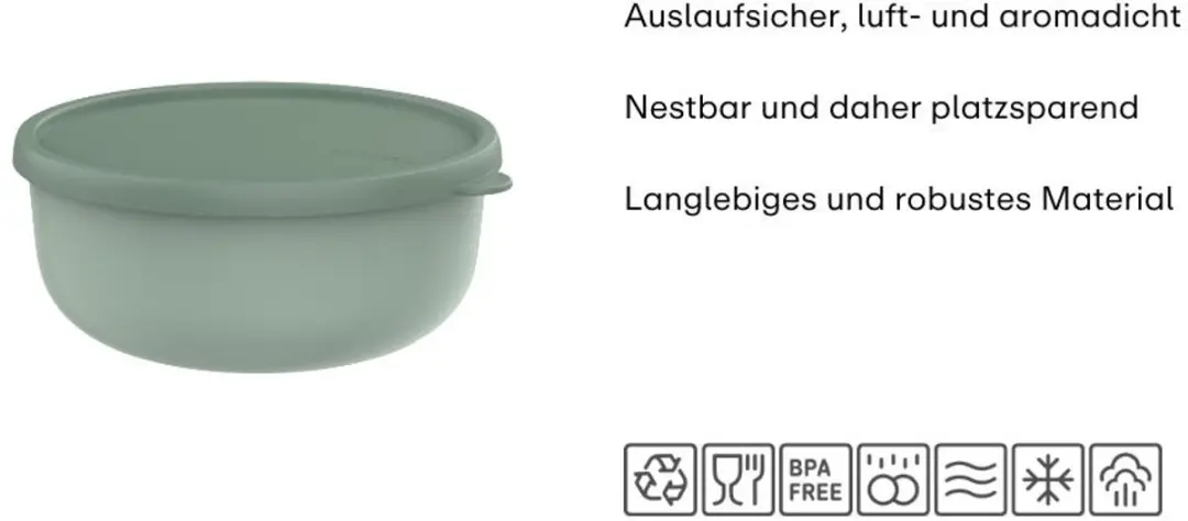 Mepal Lumina Bewaardoos 750ml - Magnetronbakje - White