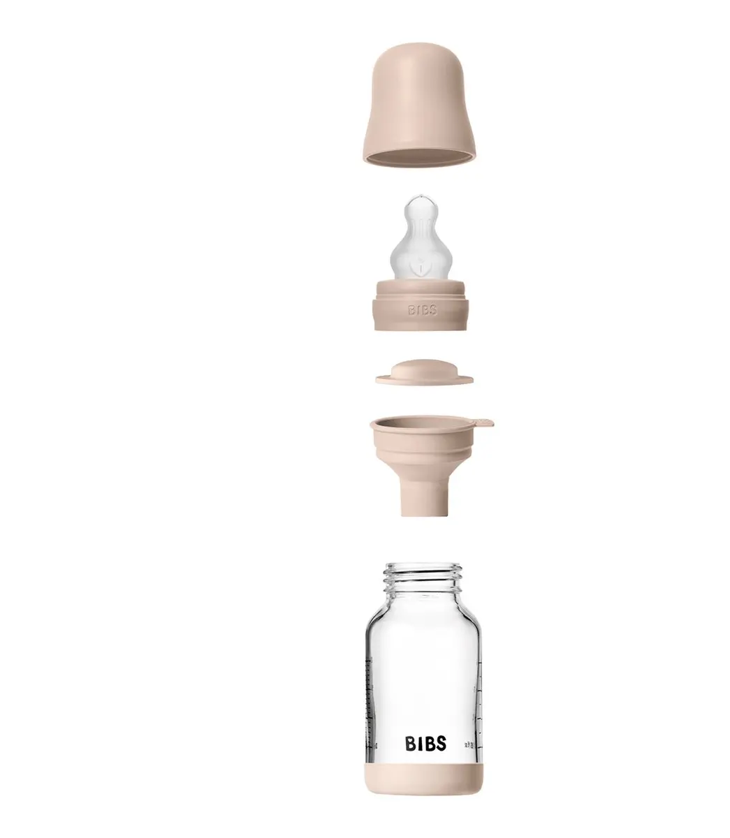 BIBS Fles Slow Flow 120ml - Blush