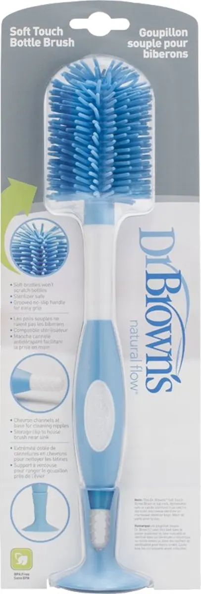 Dr. Brown's Flessenborstel - Siliconen Blauw
