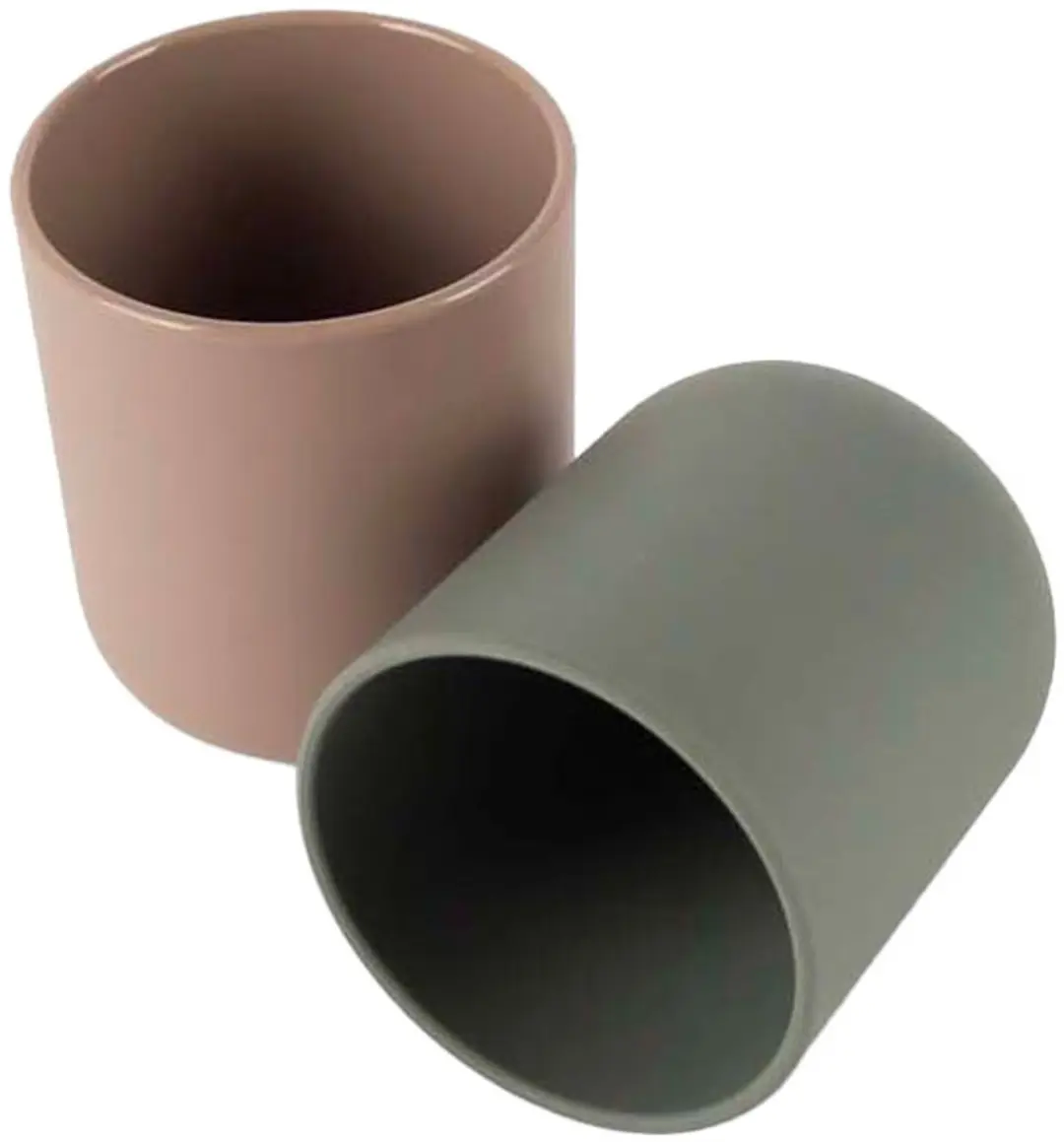 Dantoy BIOplastic Bekerset Baby 2-delig - Olijfgroen